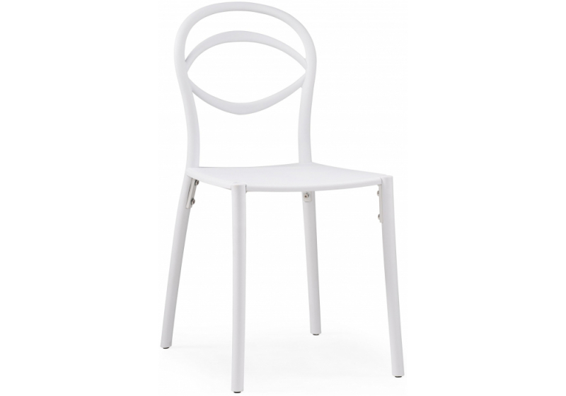 Пластиковый стул Simple white (44x55x85). 