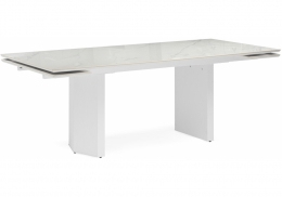 Керамический стол Монерон 200x100 дерево / белый (100x79)