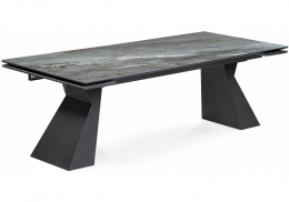 Керамический стол Денхольм 240(300)х100х75 mosco nero matt / черный (100x78)