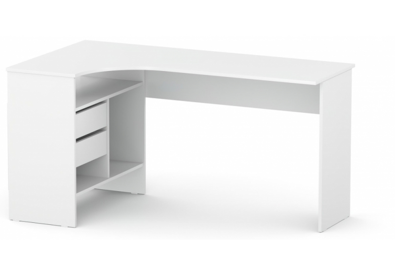 Компьютерный стол СПм-25 левый белый (74). 